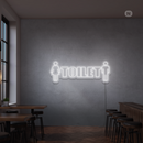 Sinal de néon Toilet