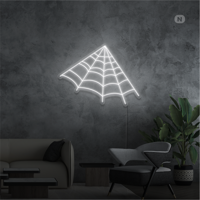 Sinal de néon Teia de aranha