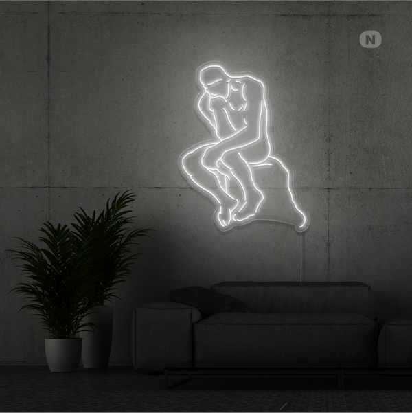 Sinal de néon O Pensador