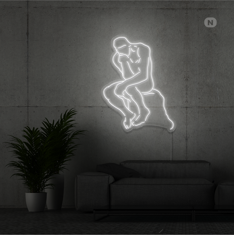 Sinal de néon O Pensador