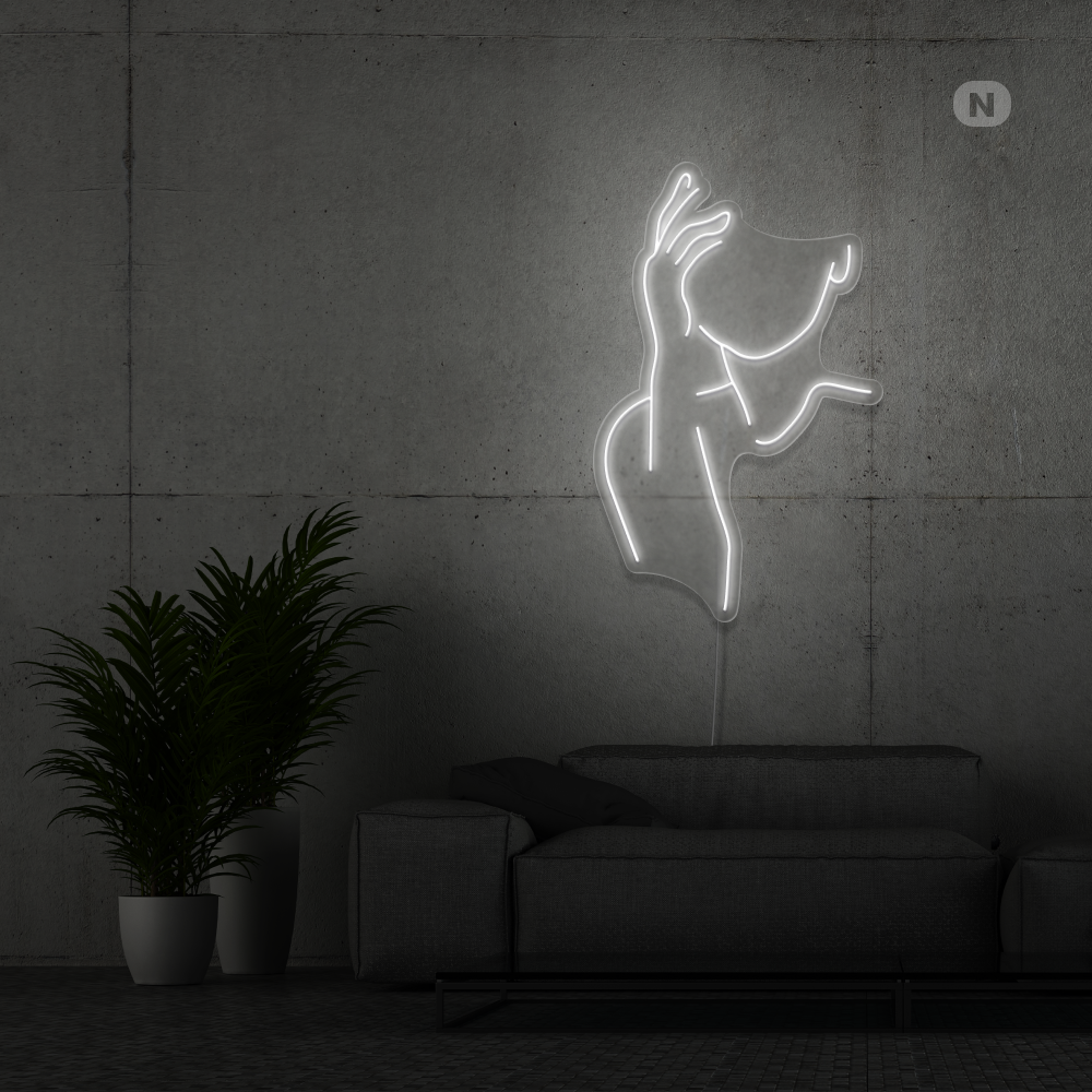 Sinal de néon Seductive Face