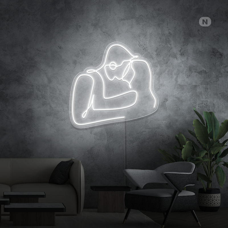 Sinal de néon Casal de namorados