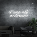 Sinal de néon It was all a dream