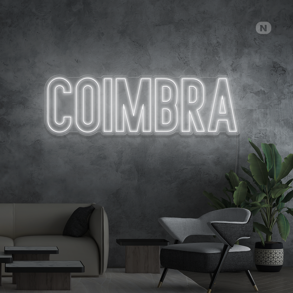 Sinal de néon Coimbra