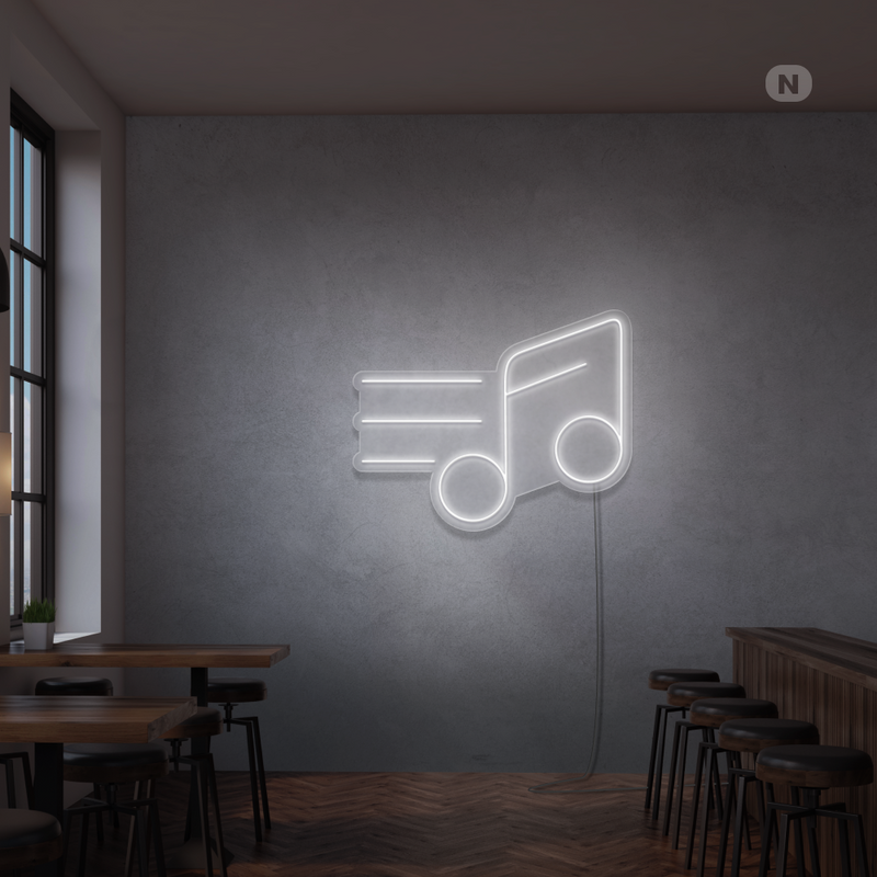 Sinal de néon Nota musical