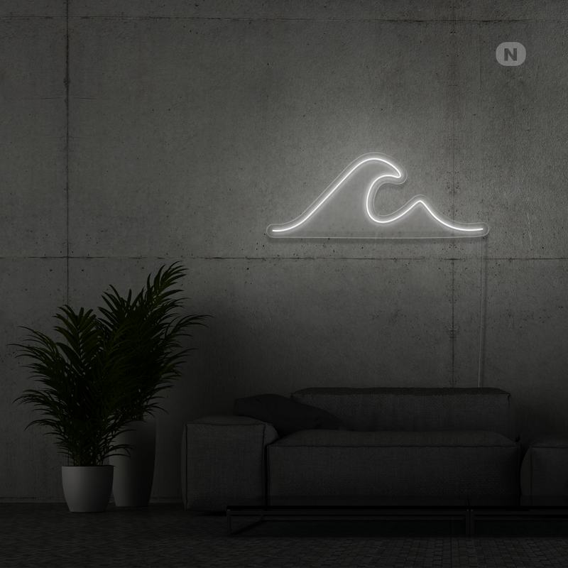 Sinal de néon Onda
