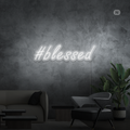 Sinal de néon #Blessed