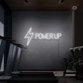 Sinal de néon Power Up