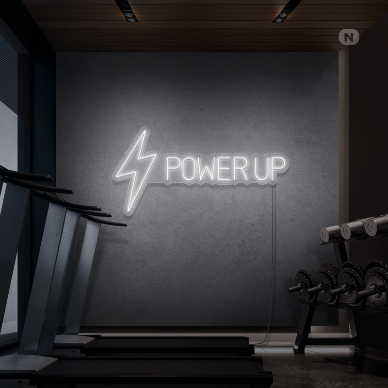 Sinal de néon Power Up