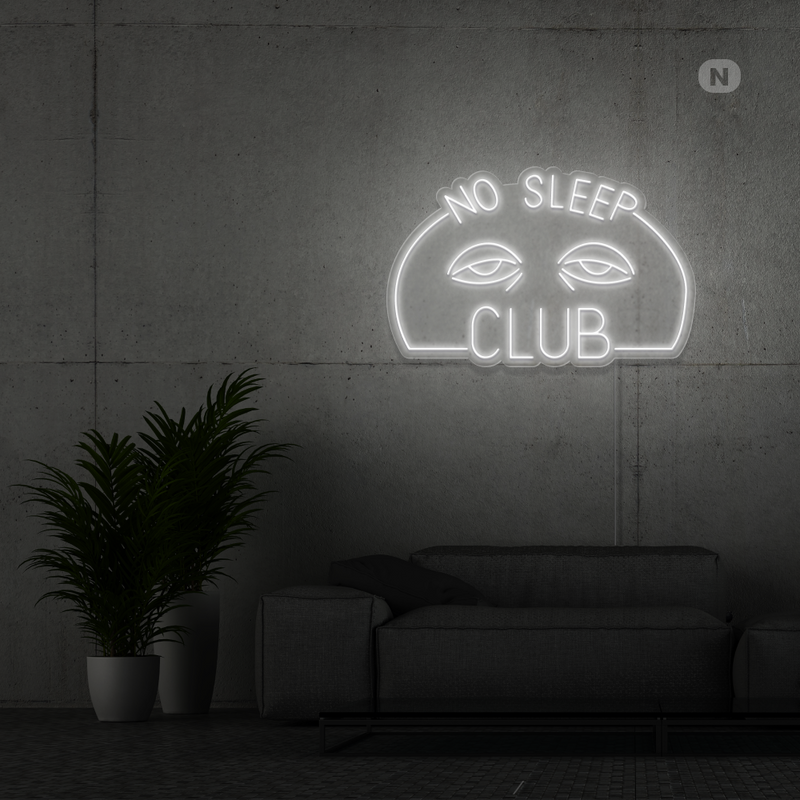 Sinal de néon No Sleep Club