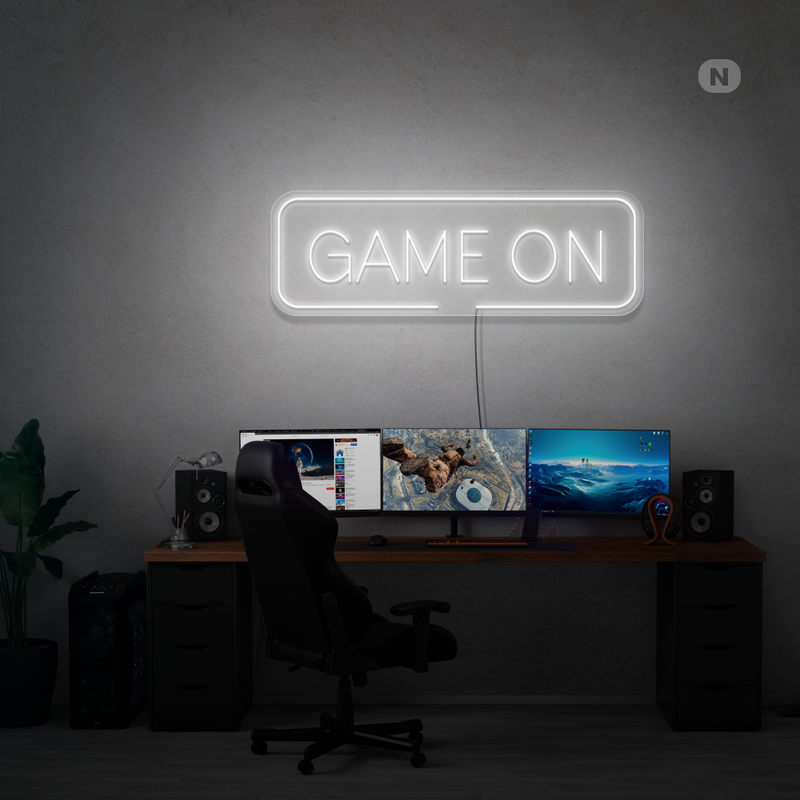 Sinal de néon Game On
