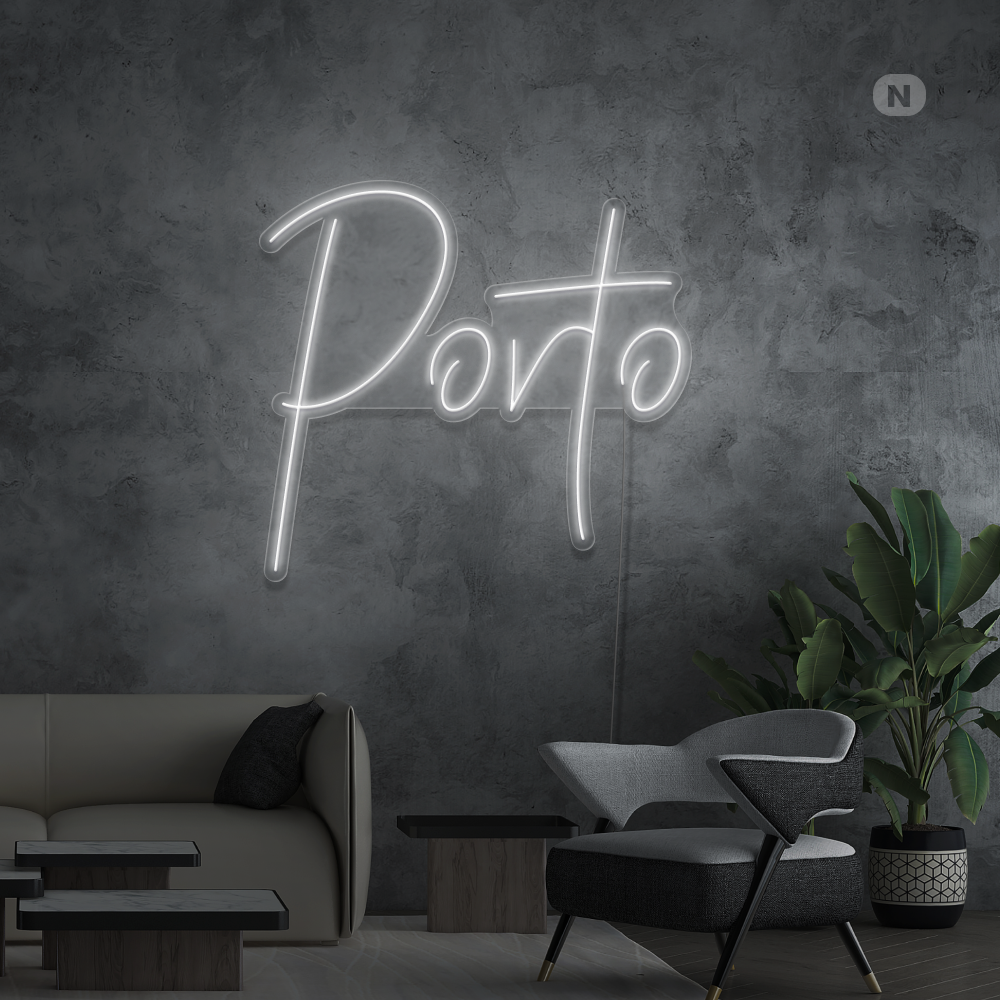 Sinal de néon Porto