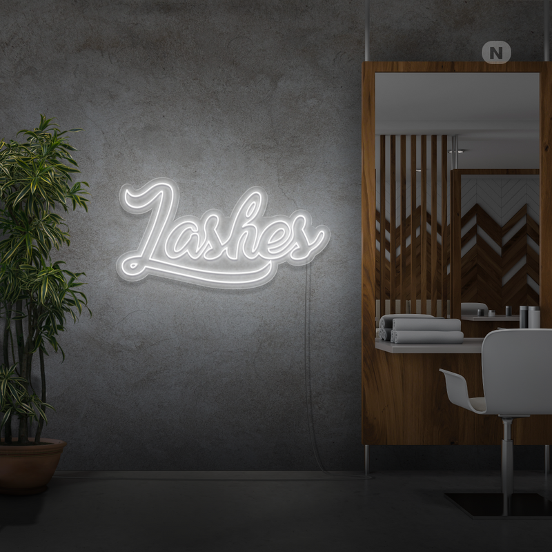 Sinal de néon Lashes