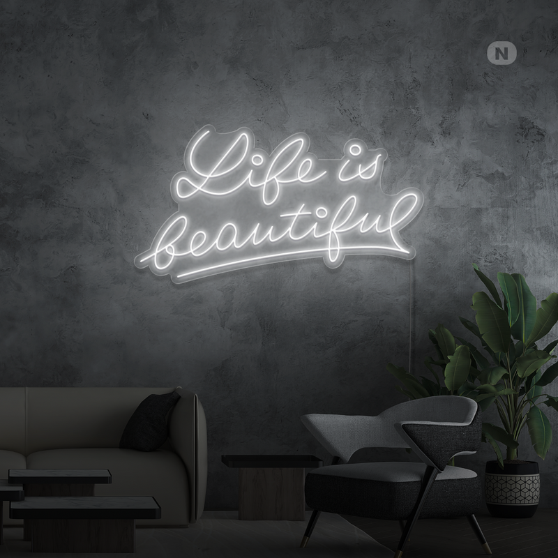 Sinal de néon Life Quote 2