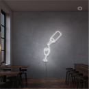 Sinal de néon Amante do vinho