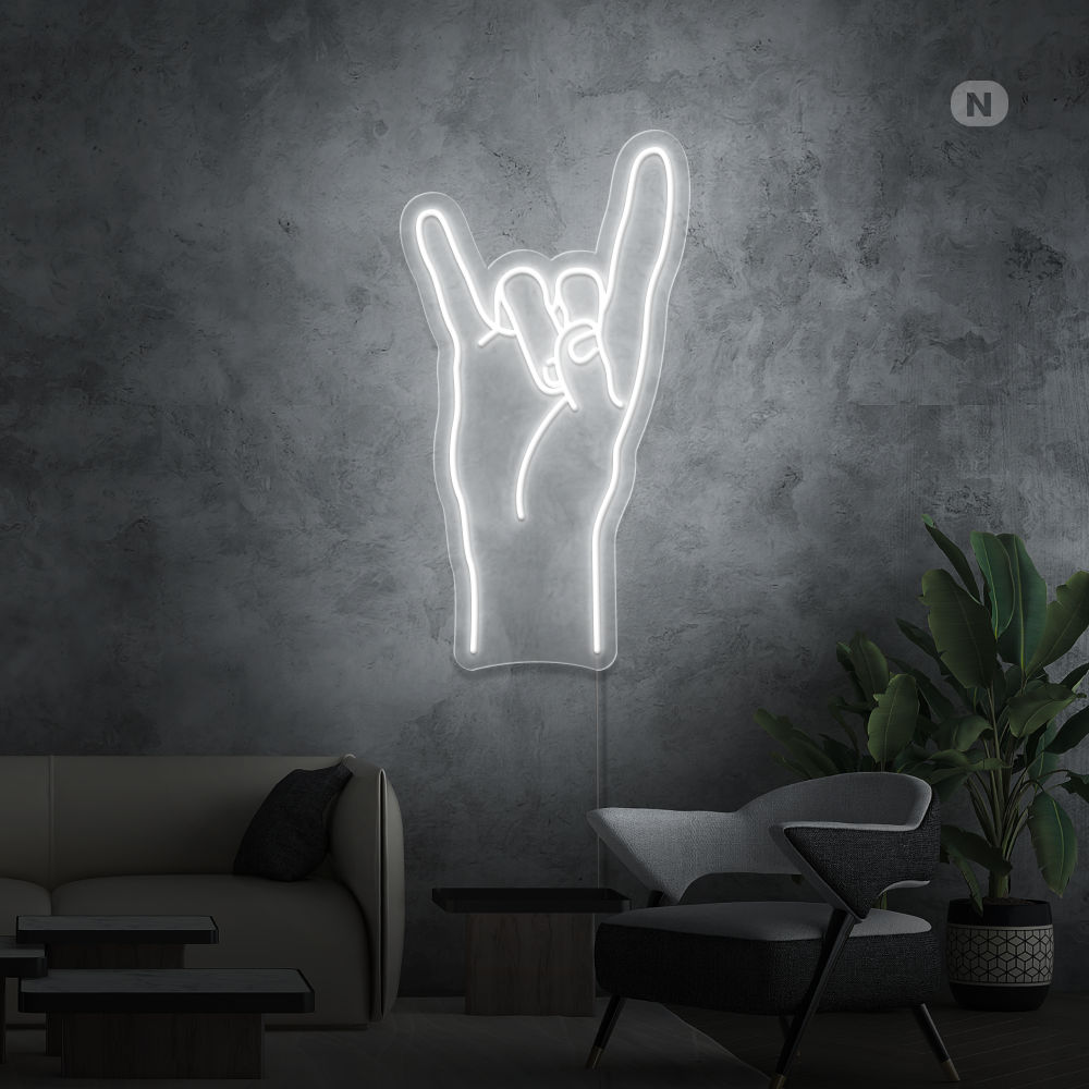 Sinal de néon Rock & Roll