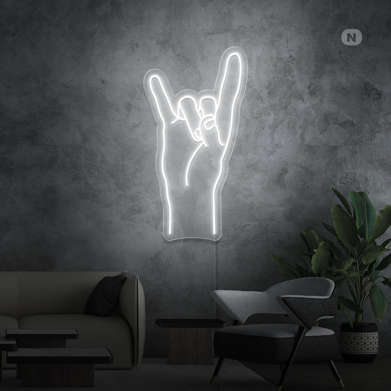 Sinal de néon Rock & Roll