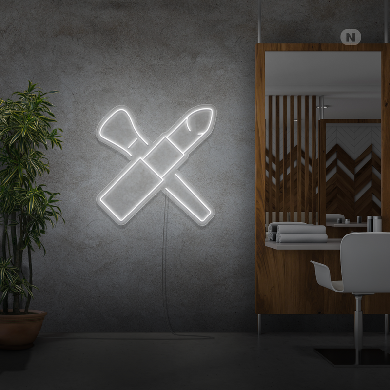 Sinal de néon Kit de beleza