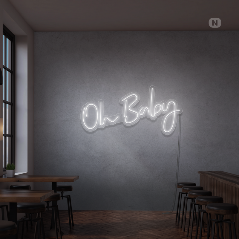 Sinal de néon Oh Baby