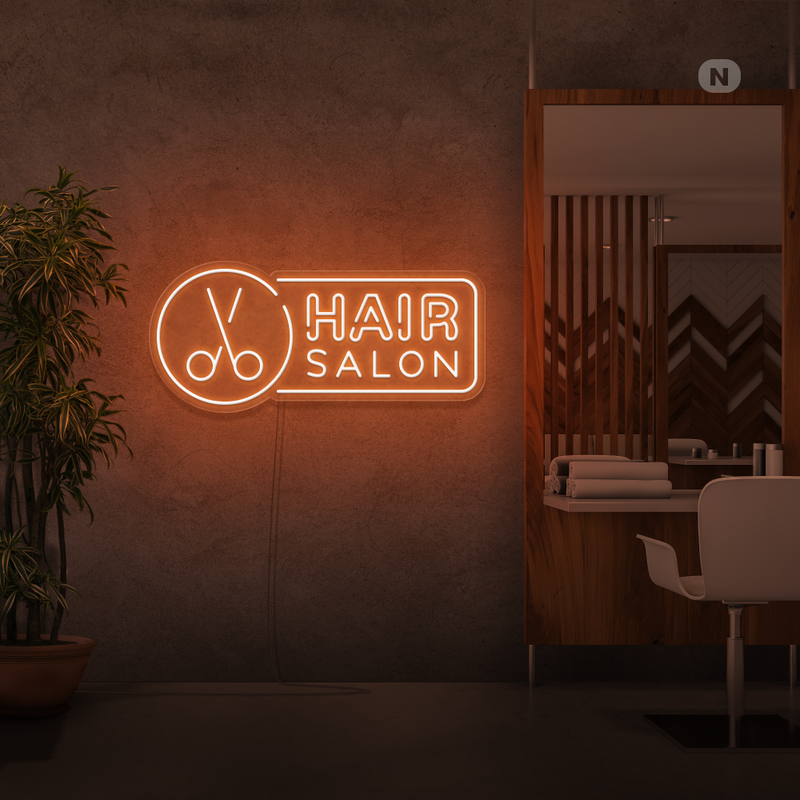 Sinal de néon Hair Salon