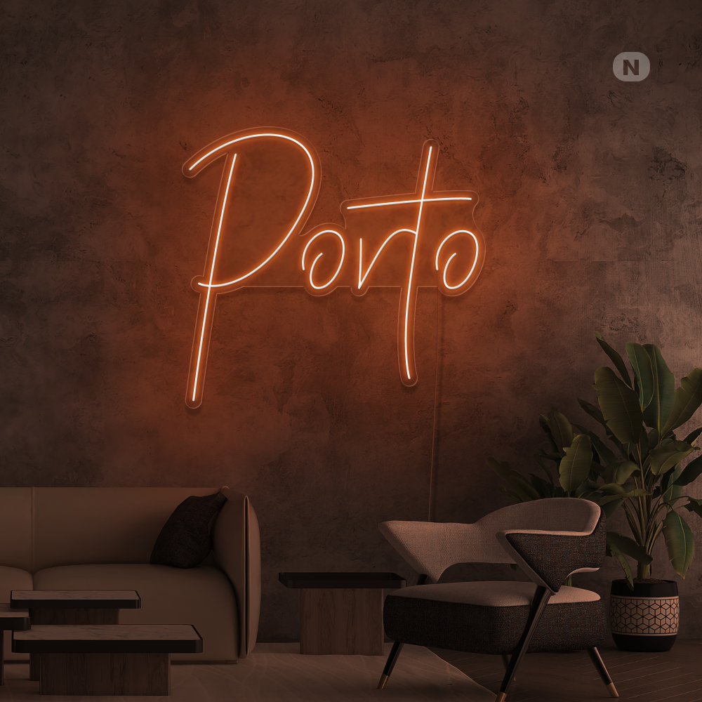 Sinal de néon Porto