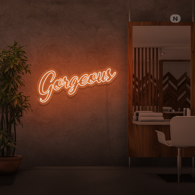 Sinal de néon Gorgeous