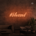 Sinal de néon #Blessed
