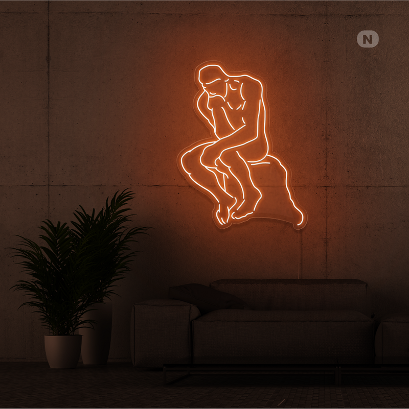 Sinal de néon O Pensador