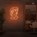 Sinal de néon Michelangelo's David