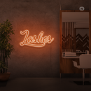 Sinal de néon Lashes