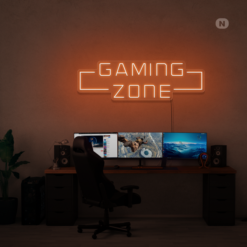 Sinal de néon Gaming Zone