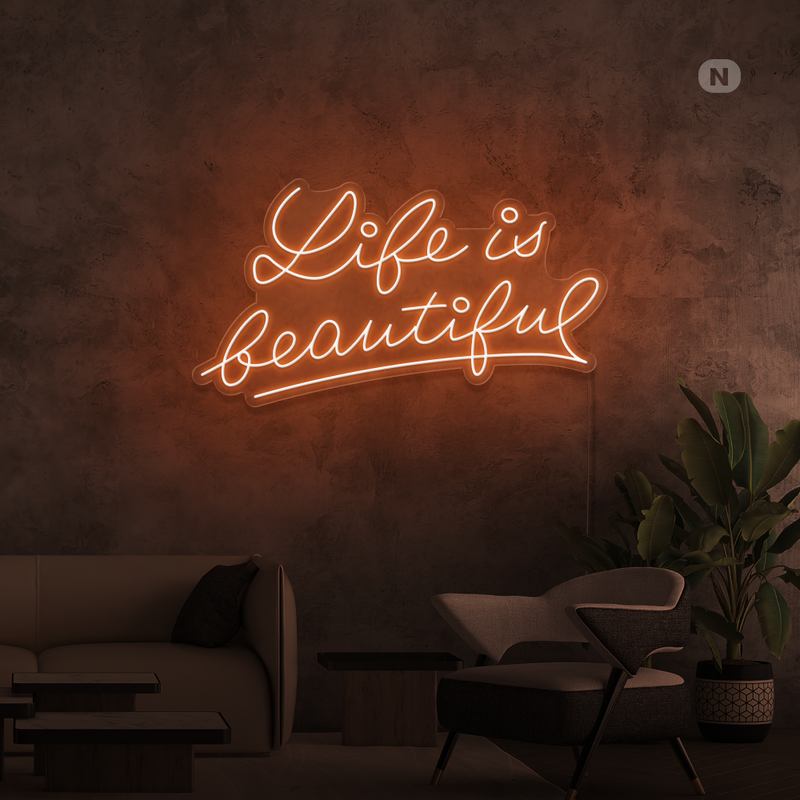 Sinal de néon Life Quote 2