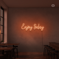 Sinal de néon Enjoy today