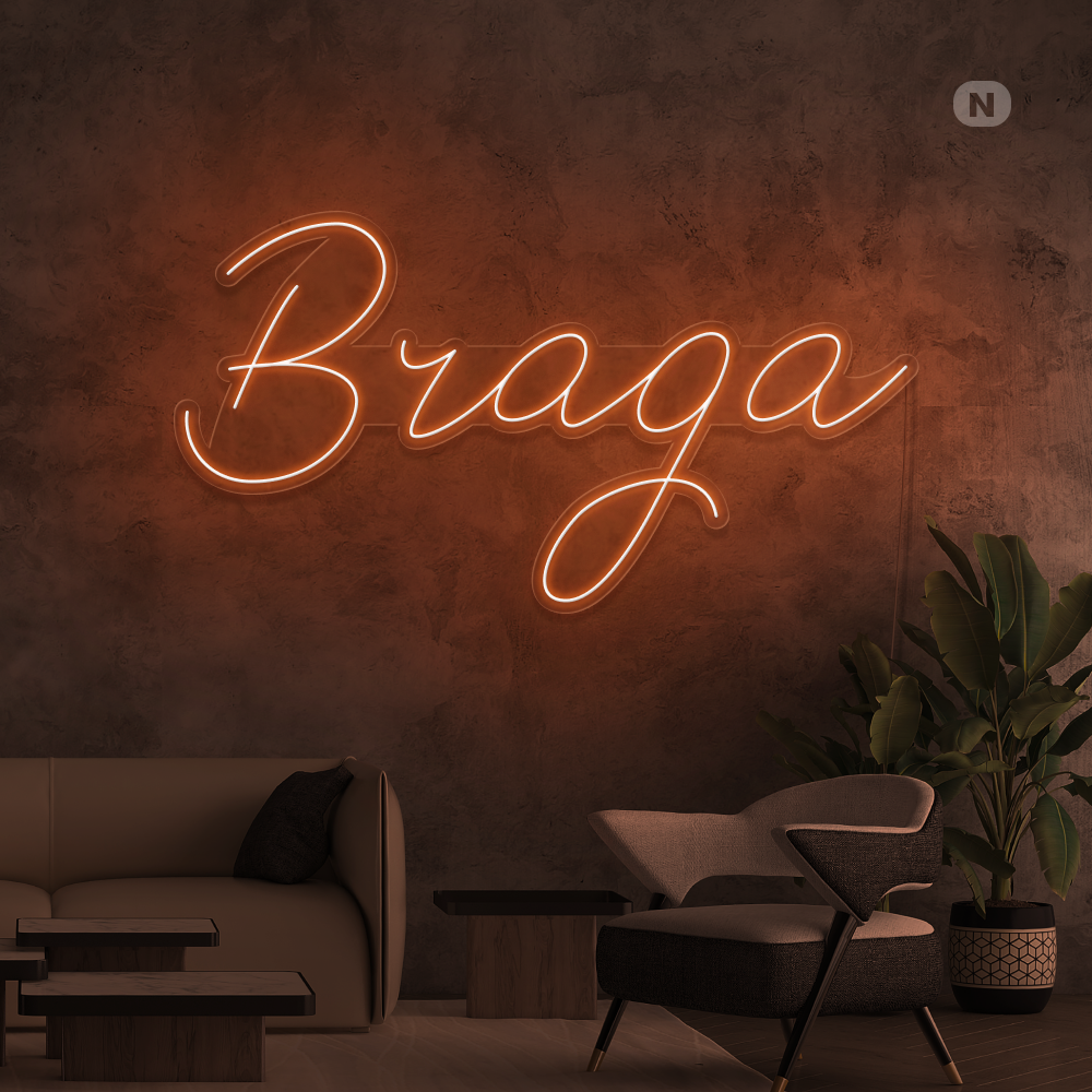 Sinal de néon Braga