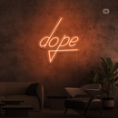 Sinal de néon Dope