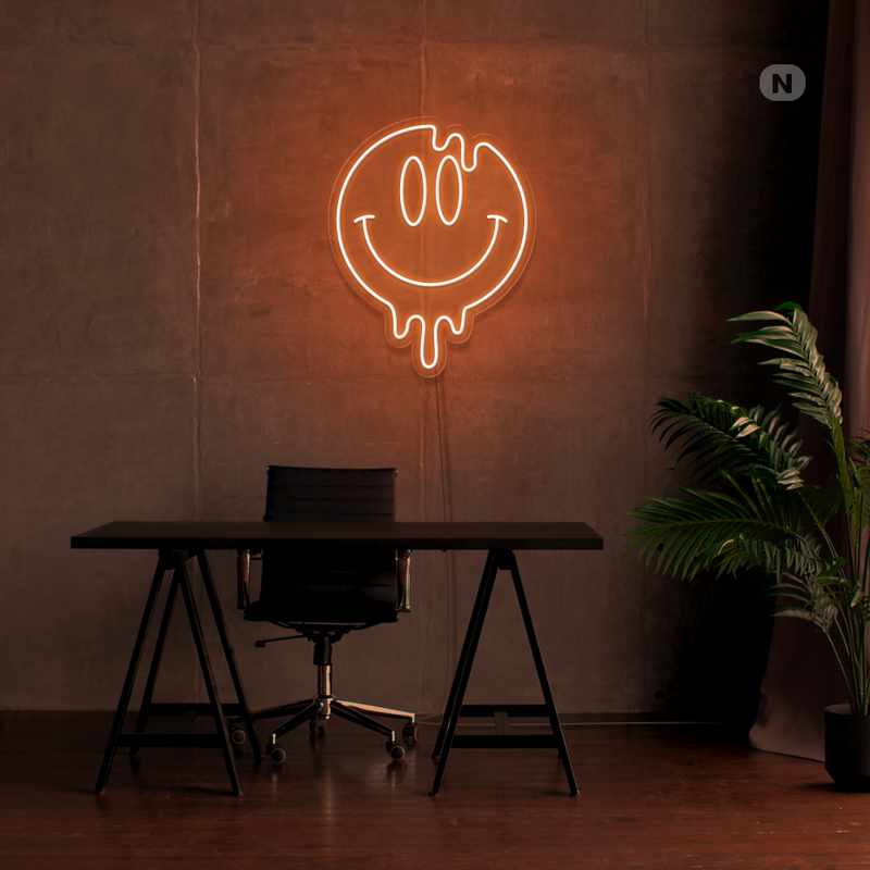 Sinal de néon Sorriso