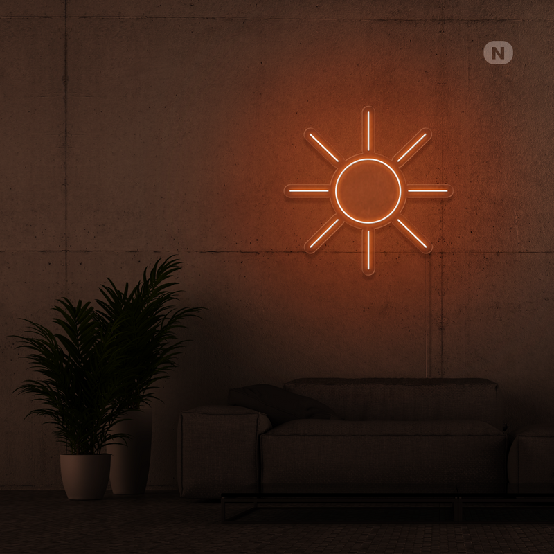 Sinal de néon Sol