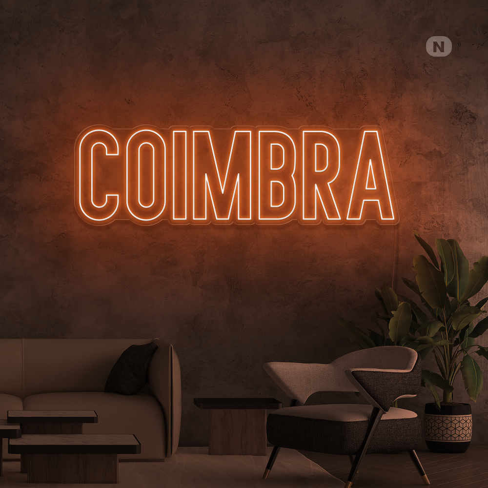 Sinal de néon Coimbra