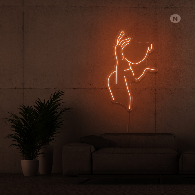 Sinal de néon Seductive Face