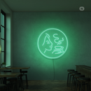 Sinal de néon Sabor a café