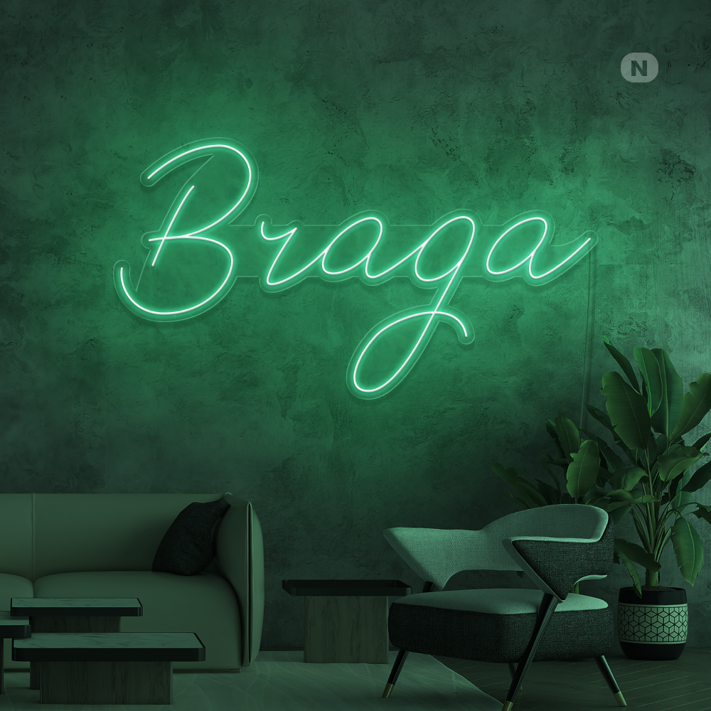 Sinal de néon Braga