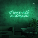 Sinal de néon It was all a dream