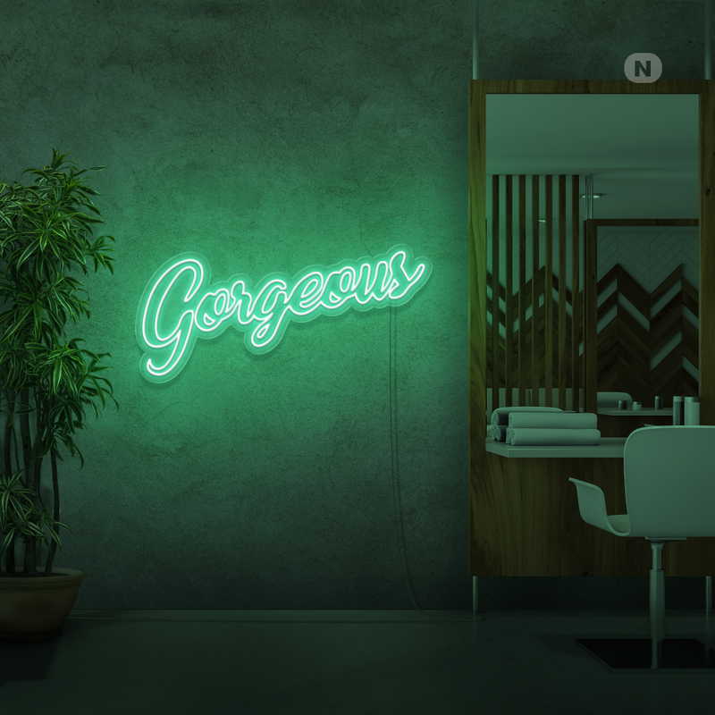 Sinal de néon Gorgeous