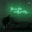 Sinal de néon Life Quote