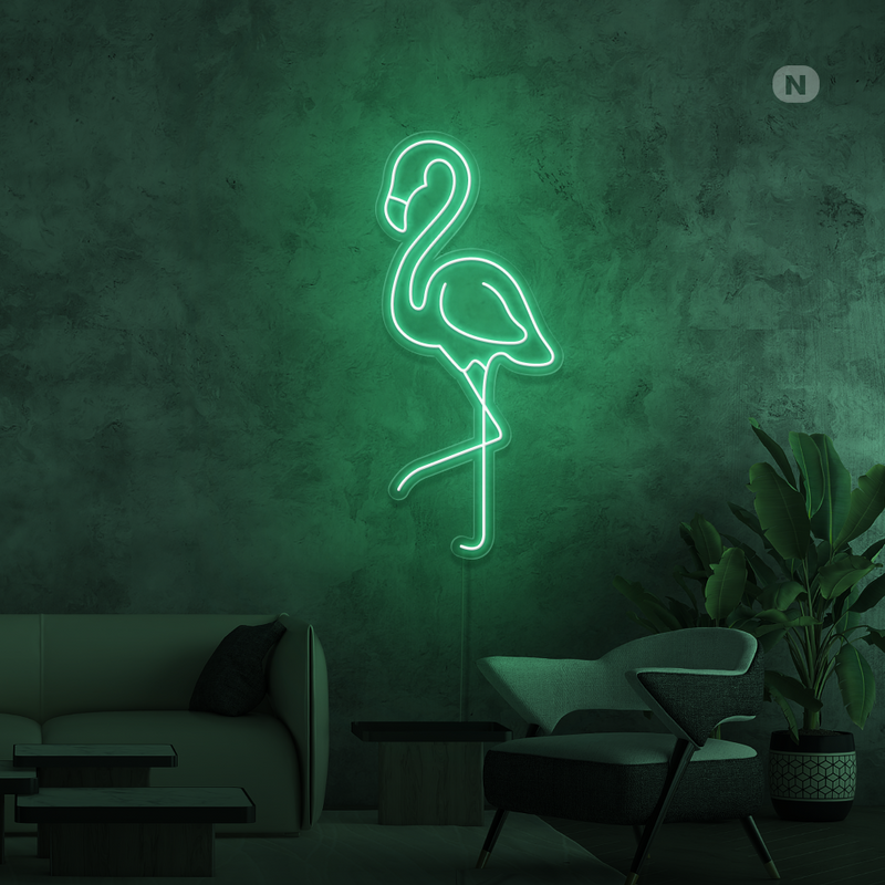 Sinal de néon Flamingo