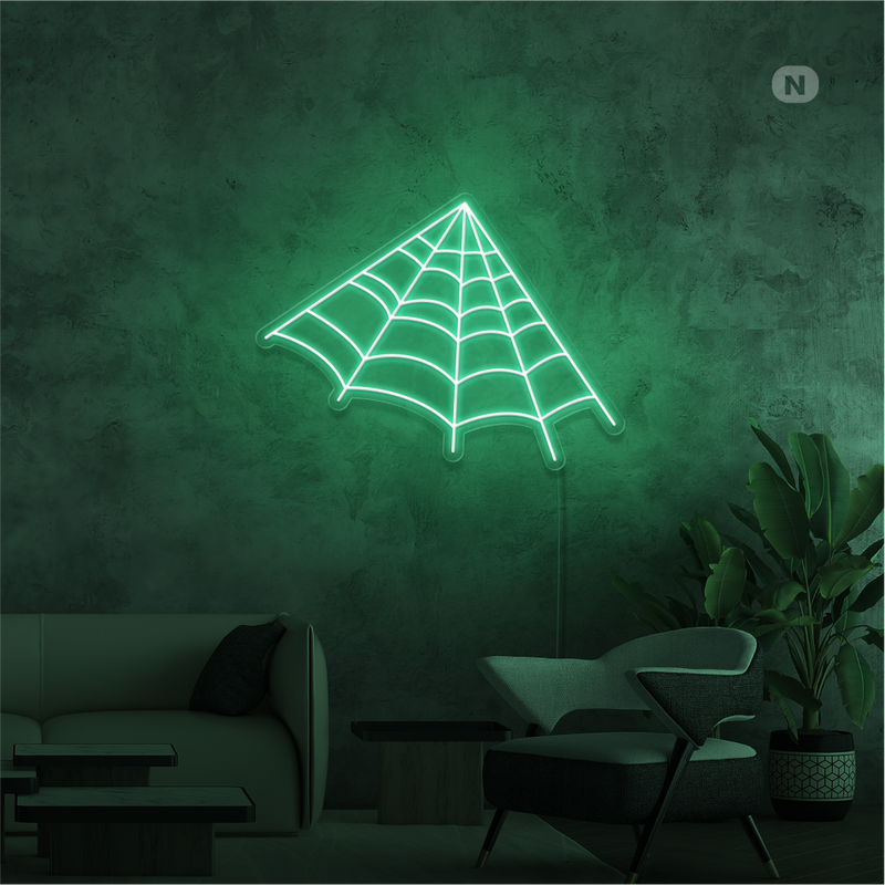 Sinal de néon Teia de aranha