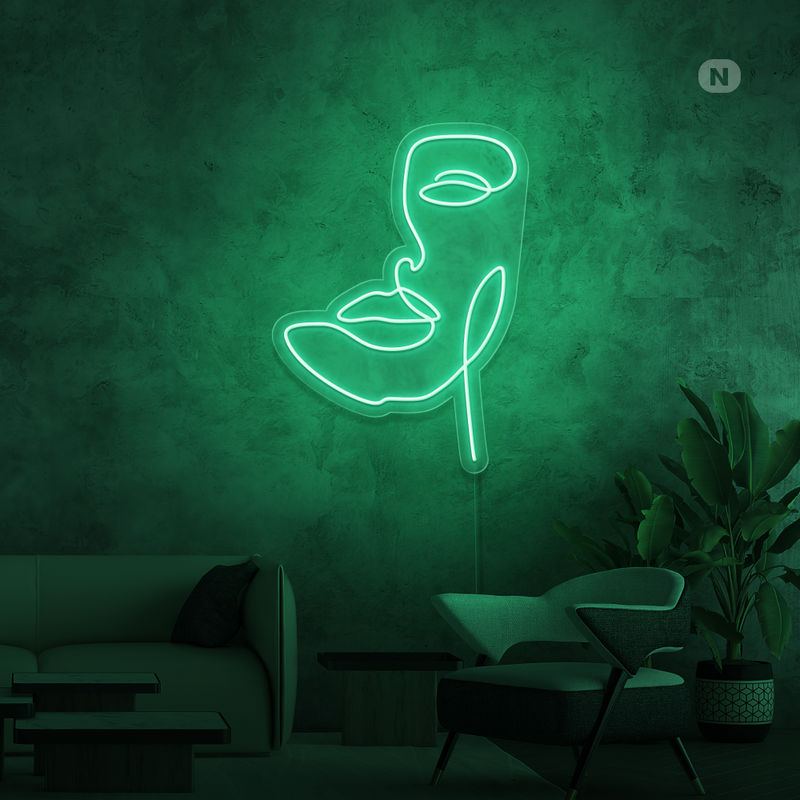 Sinal de néon Máscara