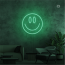 Sinal de néon Cara sorridente