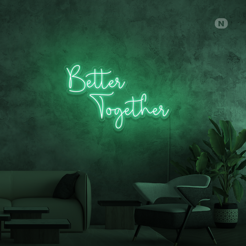 Sinal de néon Better Together