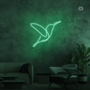 Sinal de néon Pássaro artístico